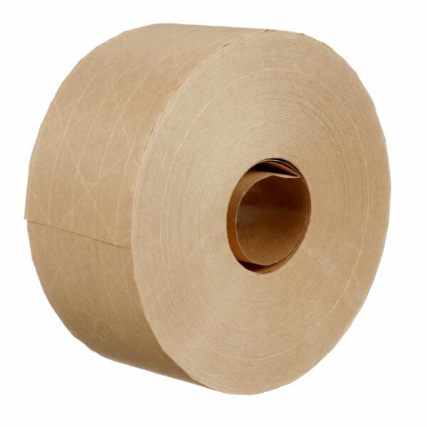 3M 7000029099 6144 Reinforced Paper Tape, 450 ft L 2.75 in W, 4.9 mil THK, Reinforced Paper Backing, Natural