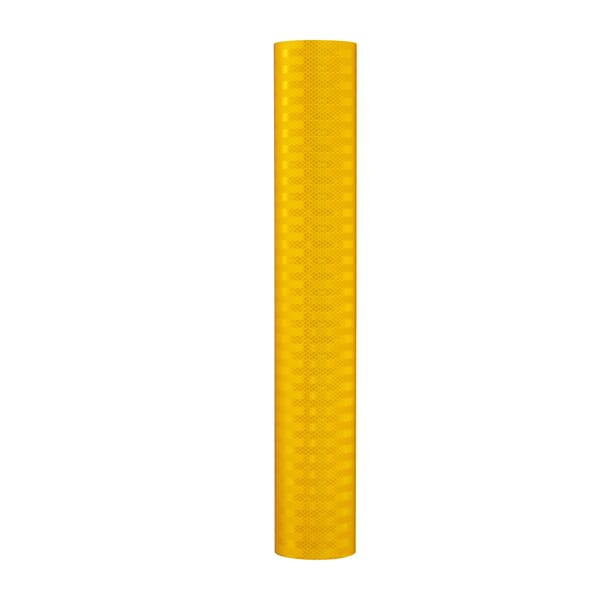3M 7000004926 3400 Engineer Grade Reflective Sheeting, 50 yd L x 48 in W, Yellow, Aluminum