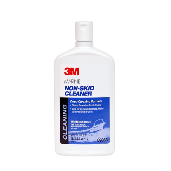 3M 7000045429 Marine Non-Skid Cleaner, 33.8 fl-oz Container, Lemon Odor/Scent, Pale Yellow, Liquid Form