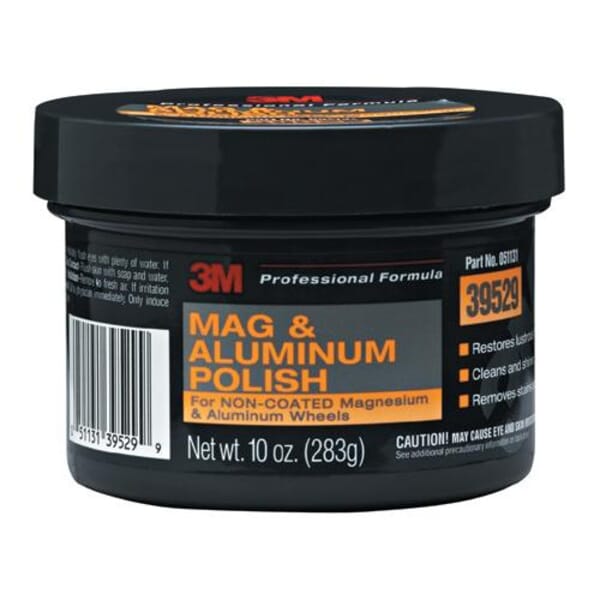 3M 7000045544 Mag and Aluminum Polish, Jar Container, Slight Ammonia Odor/Scent, Pink, Paste Form