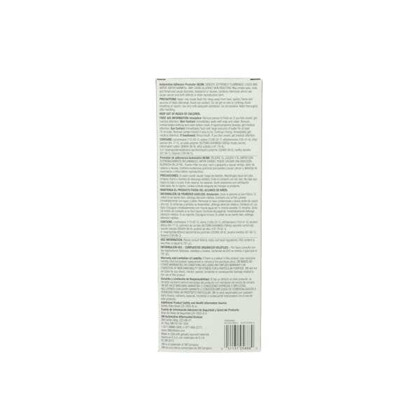 3M 7000045602 Flexible Bumper Patch Kit, 4 x 8 in Container, Liquid Form, Yellow, 3 to 5 min Curing