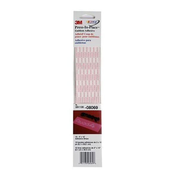 3M 7000045704 8069 Press-In-Place Emblem Adhesive, 2 x 12 in Roll