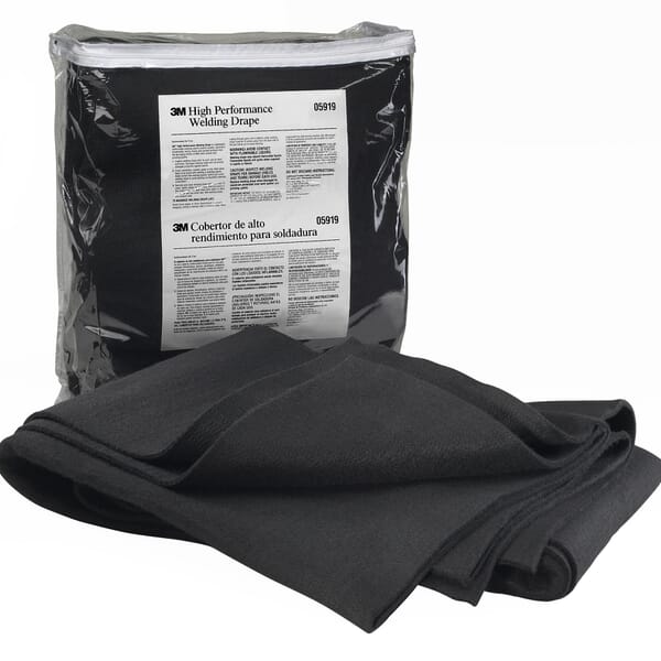 3M 7000045729 Wrlding Drape, 80 in L x 57 in W, Fabric, Black