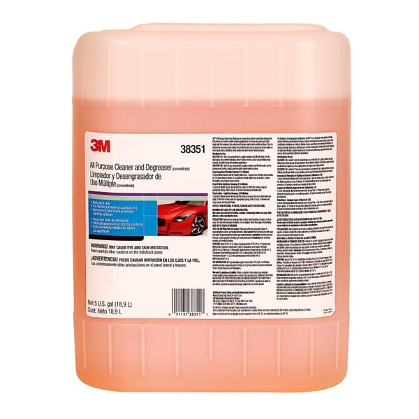 3M 7000045774 All Purpose Heavy Duty Cleaner and Degreaser, 5 gal Container Pail Container, Yellow/Brown, Liquid Form