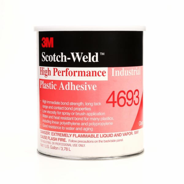 3M 7000046575 4693 High Performance Plastic Adhesive, 1 gal