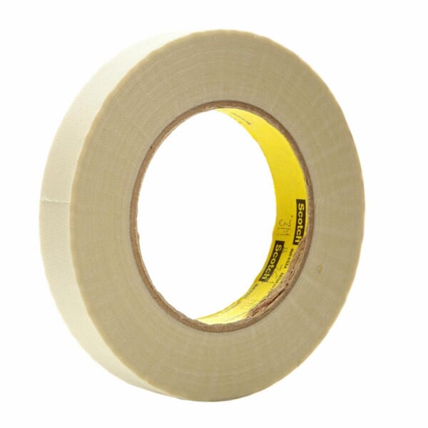 3M 7000047441 361 Cloth Tape, 60 yd L 0.8 in W, Silicone Adhesive, Glass Cloth Backing