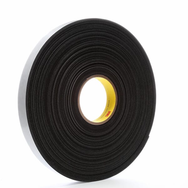 3M 7000047493 4516 Flexible Tape, 36 yd L 1 in W, 62 mil THK, Acrylic Adhesive, Black