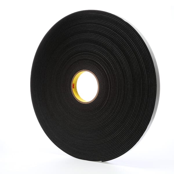 3M 7000047497 4508 Flexible Tape, 36 yd L 1 in W, 125 mil THK, Acrylic Adhesive, Black