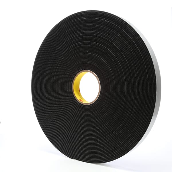 3M 7000047497 4508 Flexible Tape, 36 yd L 1 in W, 125 mil THK, Acrylic Adhesive, Black