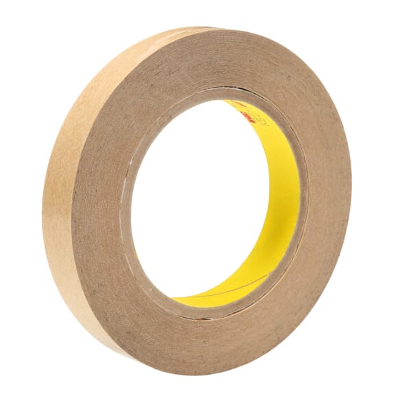 3M 7000047502 465 Adhesive Transfer Tape, 60 yd L 3/4 in W, 2 mil THK, Acrylic Adhesive, Tan