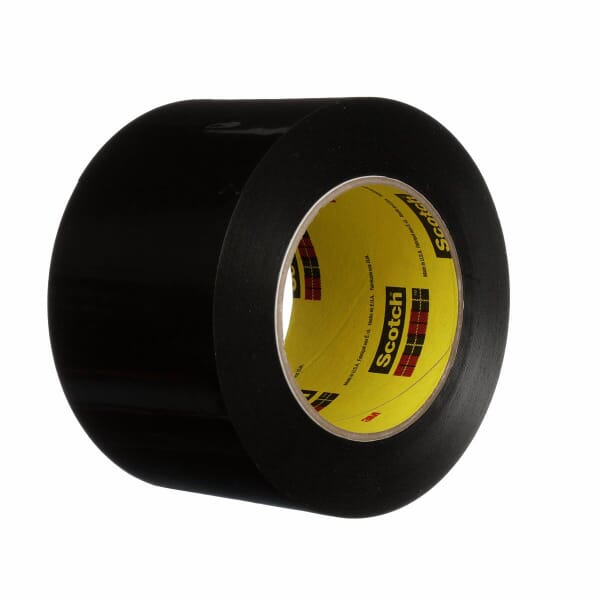 3M 7000047485 481 Tape, 36 yd L 3 in W, 9.5 mil THK, Rubber Adhesive, Polyethylene Backing, Black
