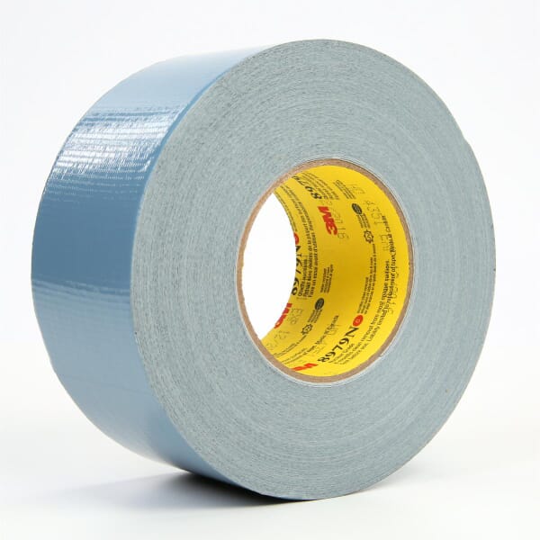 3M 7000049207 8979 Duct Tape, 59.93 yd L 3.77 in W, 11.5 mil THK, Rubber Adhesive, Polyethylene/Cloth Scrim Backing, Slate Blue