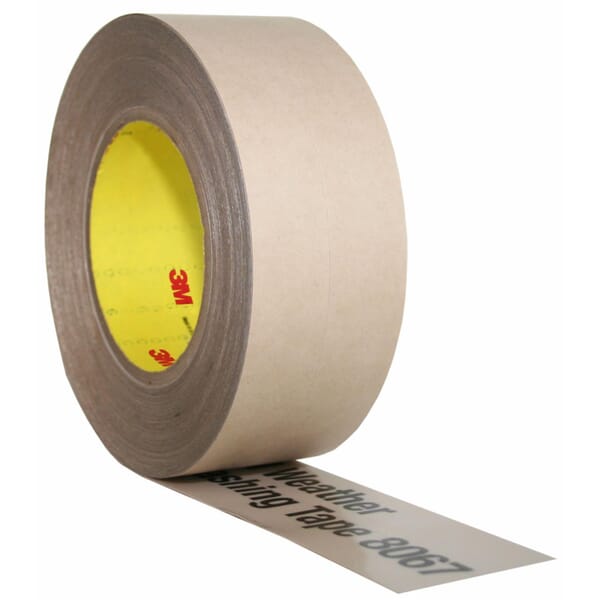 3M 7000049773 8067 Flashing Tape, 75 ft L 2 in W 9.9 mil THK, Acrylic, Tan