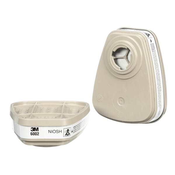 3M 7000051850 Chemical Cartridge, For Use With 3M 6000, 7000, FF-400 Series Half and Full Facepiece Respirators with Bayonet Filter Holder, Bayonet Connection, White