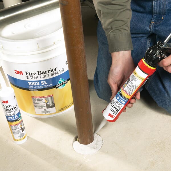 3M 7000059389 Watertight Fire Barrier Sealant, Pail Container