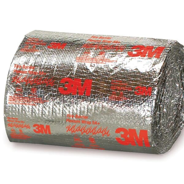 3M 7000133846 Fire Barrier Plenum Wrap, 50 ft L x 24 in W, ASTM E 84, ASTM E 136