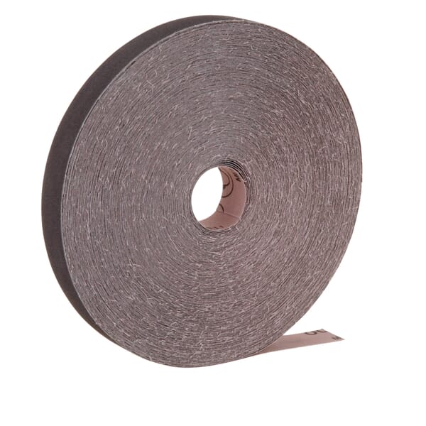 3M 7000118330 211K Utility Cloth Roll, 50 yd L Roll x 1 in W Roll, 80 Grit, Medium Grade, Aluminum Oxide Abrasive, Cloth Backing