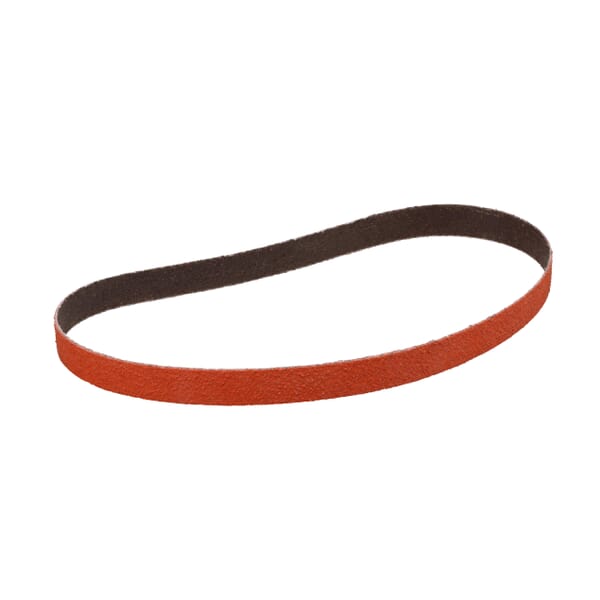 3M 7000044889 777F Single Flex Cloth Belt, 1/2 in W Belt x 18 in L, P120 Grit, Fine Grade, Polyester Backing