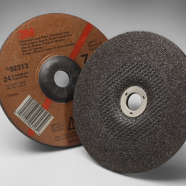 3M 7000118487 General Purpose Grinding Wheel, 7 in Dia Wheel x 1/4 in THK Wheel, 7/8 in Center Hole, 24 Grit, Aluminum Oxide Abrasive