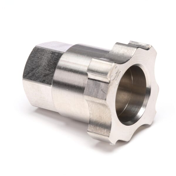 3M 7000028416 16022 Adapter, M10 x 1.0 Thread Size, Stainless Steel, Silver