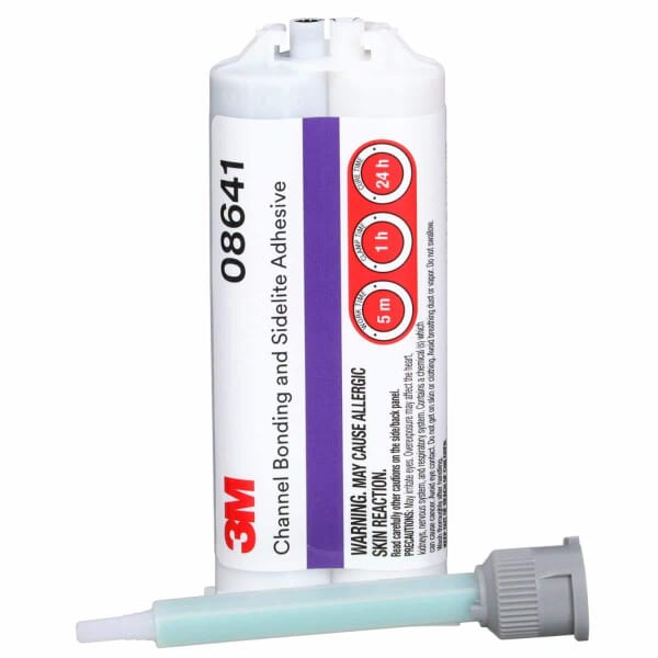 3M 7000119888 8641 High Performance Adhesive, 47.3 mL Cartridge, Black