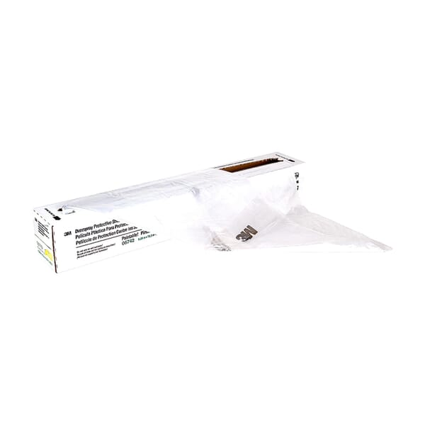 3M 7000120043 Overspray Protective Sheeting, 250 ft Roll L x 20 ft W x 0.4 mil THK, Plastic