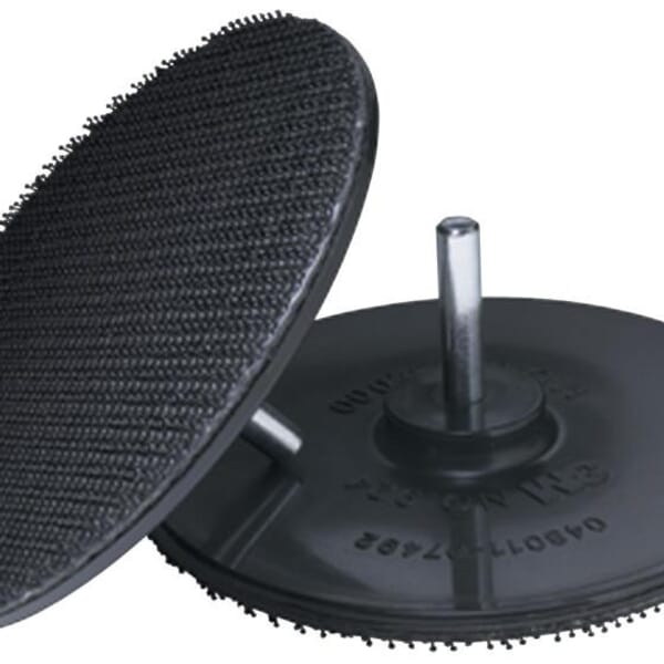 3M 7000120561 Disc Pad Holder, 4 in Dia Pad, Hook and Loop Attachment