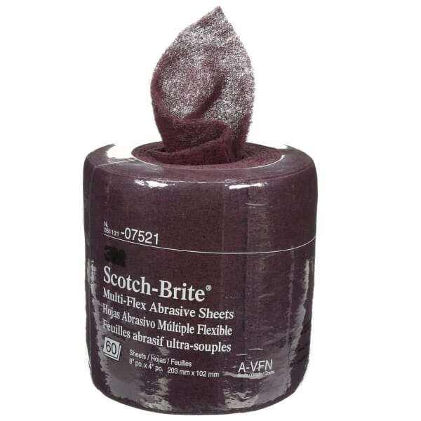 3M 7000120922 MX-SR Roll, 20 ft L 8 in W, Very Fine Grade, Aluminum Oxide Abrasive