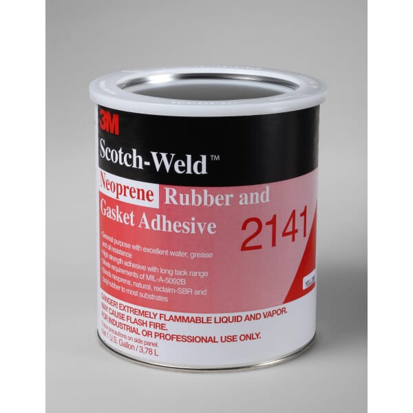3M 7000121215 High Strength Rubber and Gasket Adhesive, 1 gal Container Can Container