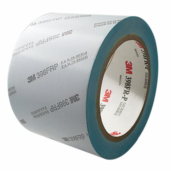 3M 7000049004 398FRP Tape, 36 yd L 3 in W, 7 mil THK, Acrylic Adhesive, Glass Cloth Backing, White