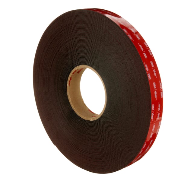 VHB 7000028971 5952 Tape, 36 yd L 0.5 in W, 45 mil THK, Modified Acrylic Adhesive, Black
