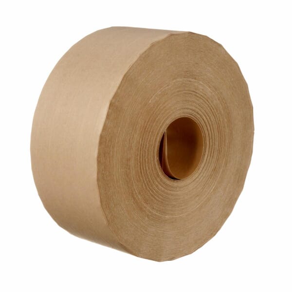 3M 7000124808 6147 Reinforced Paper Tape, 450 ft L 3 in W, 6 mil THK, Reinforced Paper Backing, Natural