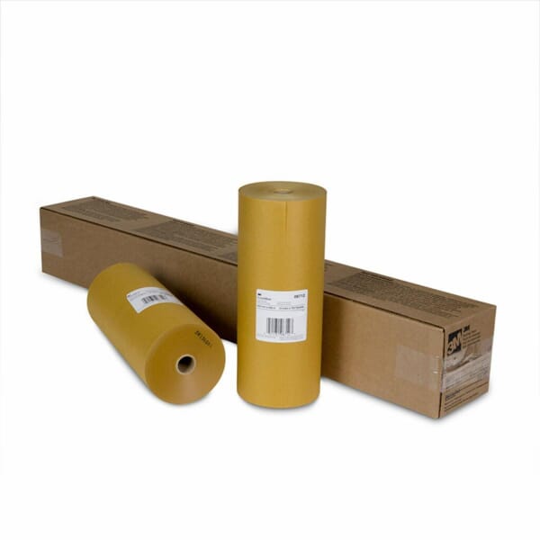 3M 7000125989 06712 Masking Paper, 750 ft L 12 in W 2 mil THK, Gold