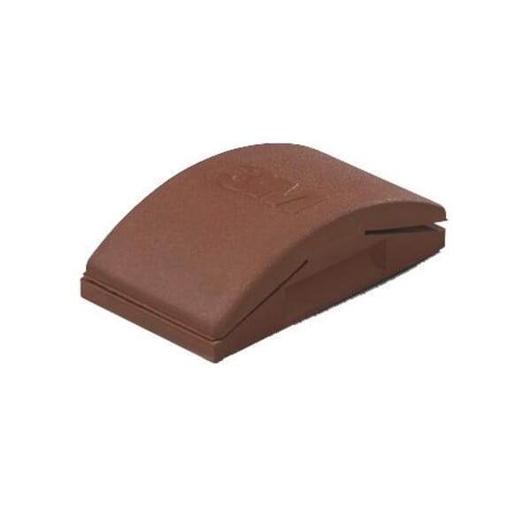 3M 7000126109 Firm Density Sanding Block, 5 in OAL x 2-3/4 in OAW, Rubber Abrasive, Clip-On Attachment