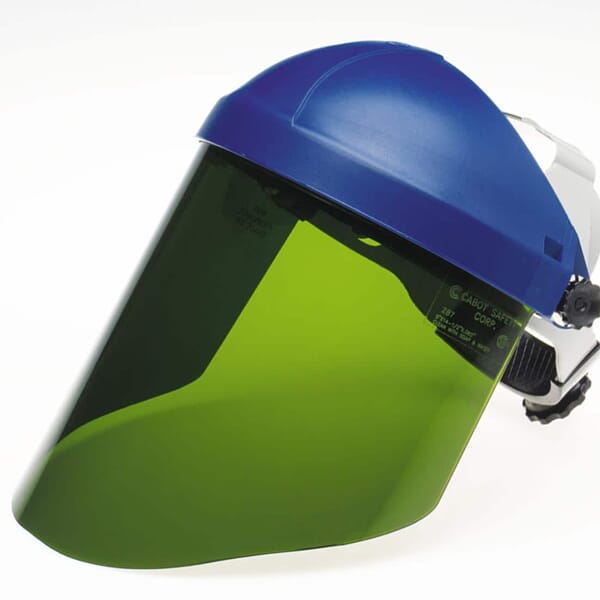 3M 7000127240 Faceshield Visor, Green, Polycarbonate, 9 in H 8 in W 0.08 in THK Visor, For Use With 3M Headgear Systems, ANSI Z87.1