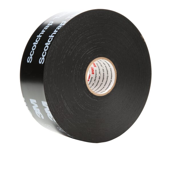 3M 7000132743 51P Corrosion Protection Tape, 100 ft L 2 in W, 0.2 in THK, Rubber Adhesive, PVC Backing, Black