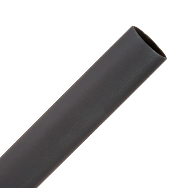 3M 7000133616 Adhesive Lined Heat Shrink Tube, 1/2 in ID Expanded, 0.16 in ID Recovered, 0.07 in THK Wall Recovered, 48 in L, Polyolefin, Black