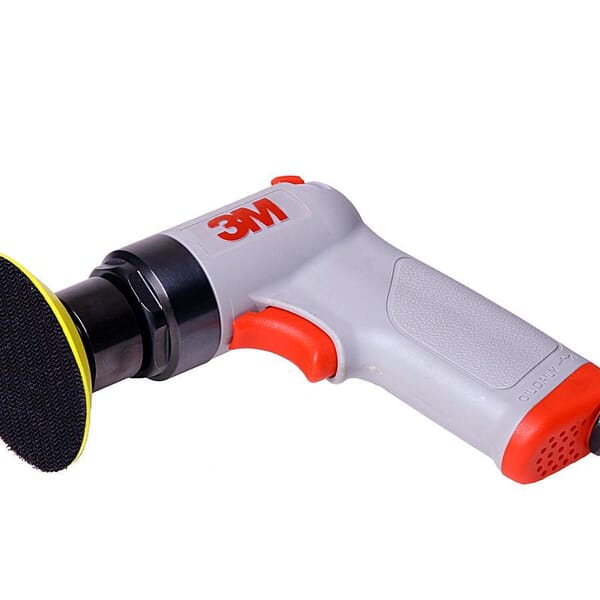 3M 7000148163 Pneumatic Orbital Sander, 3 in Dia Pad Round Pad, 22 scfm Air Flow, 90 psi