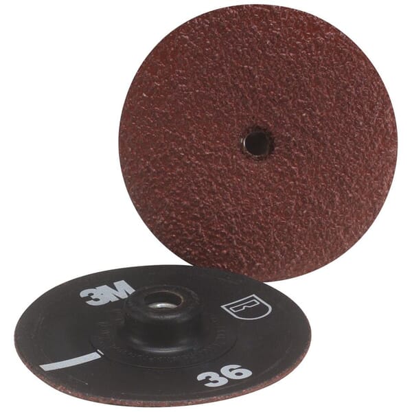 3M 7010299219 Coated Abrasive Disc, 3 in Dia Disc, 24 Grit, Aluminum Oxide Abrasive