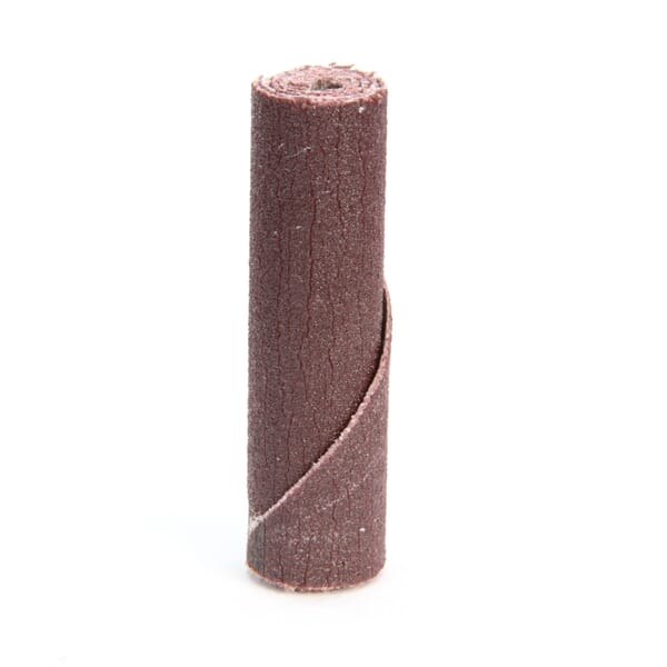 3M 7010309044 341D Straight Roll, 1.5 in OAL, 0.125 in Dia Pilot Hole, P180 Grit, Aluminum Oxide Abrasive