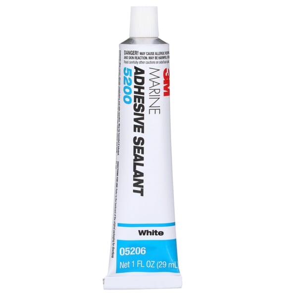 3M 7010325697 5200 Multi-Purpose Sealant, 1 oz Tube, White