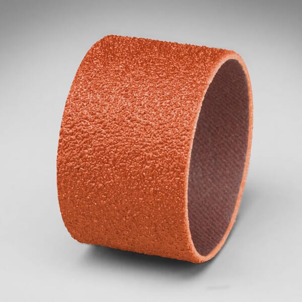 3M 7010327439 747D Band, 1 in Dia 1.5 in L Band, 80 Grit, Ceramic Aluminum Oxide Abrasive