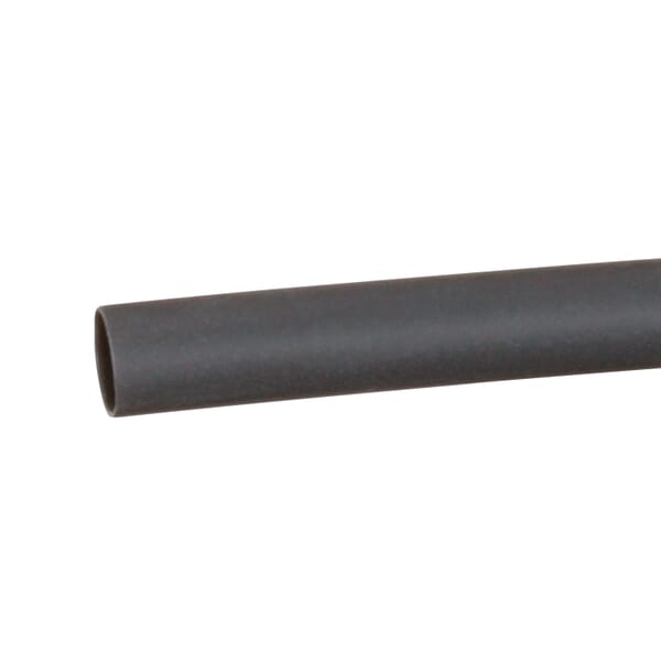3M 7010350253 E30.250BK6 Tubing, 0.125 in ID Recovered, 6 in L, Polyolefin, Black