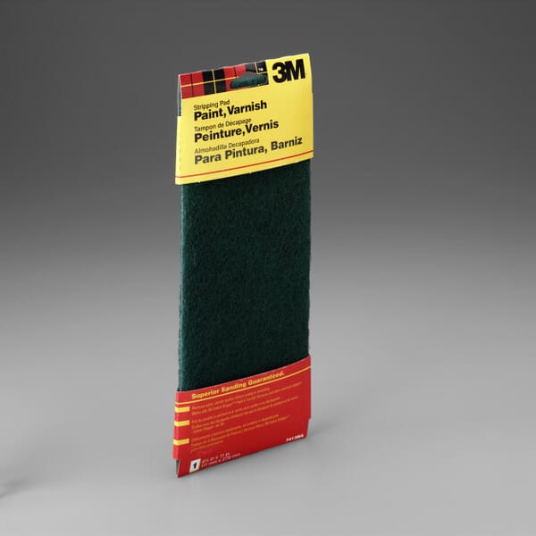 3M 7010383727 Stripping Pad, 11 in L, 4-3/8 in W W/Dia, Coarse Grade