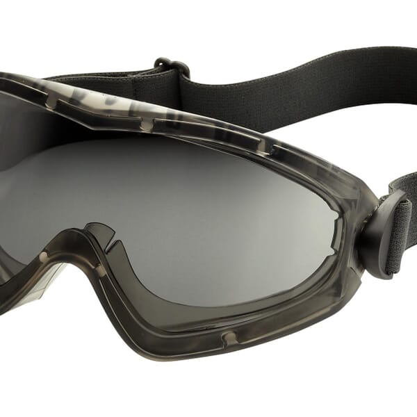 3M 7010386491 2890 Indirect Vent Safety Goggles, Anti-Fog/Anti-Scratch Gray, Yes % UV Protection, Elastic Strap, ANSI Z87.1-2015