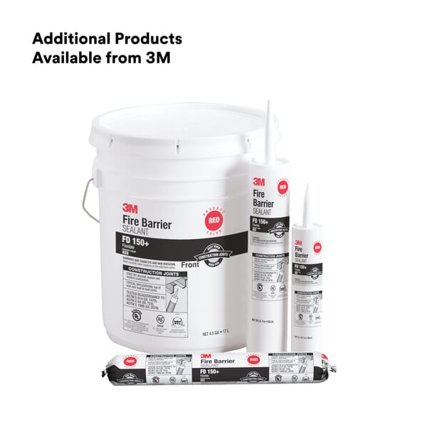 3M 7010400774 Sealant, Cartridge Container, 3 hr Fire Rating, Red