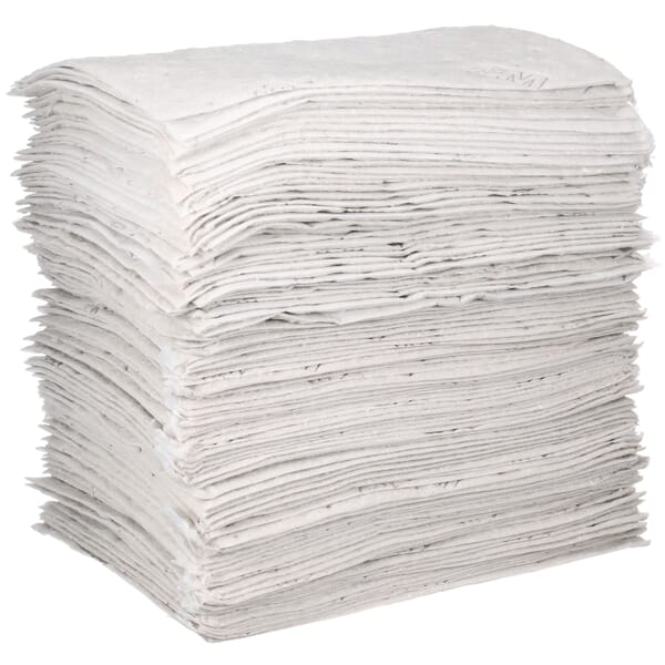 3M 7100003876 High Capacity Sorbent Pad, 52.07 cm L x 39.37 cm W, 37.5 gal Absorption, Polypropylene/Polyester