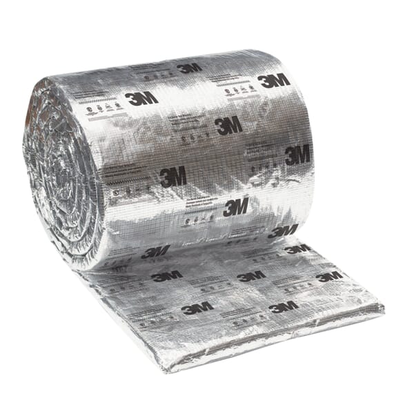 3M 7100004463 Flexible Lightweight Duct Wrap, 25 ft L x 48 in W, 2 hr Fire Rating, Vitreous Spun Fiber, ASTM E 2336, ASTM E 814