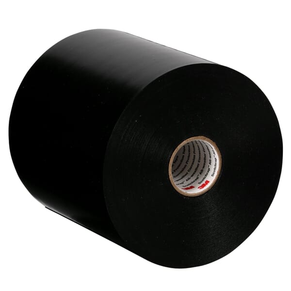 3M 7100007740 51UP Corrosion Protection Tape, 100 ft L 6 in W, 0.2 in THK, Rubber Adhesive, PVC Backing, Black