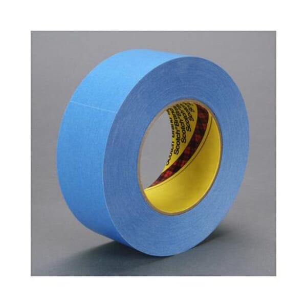 3M 7100028018 R3187 Strong Single Coated Tape, 55 m L 24 mm W, 7.5 mil THK, Paper Backing, Blue